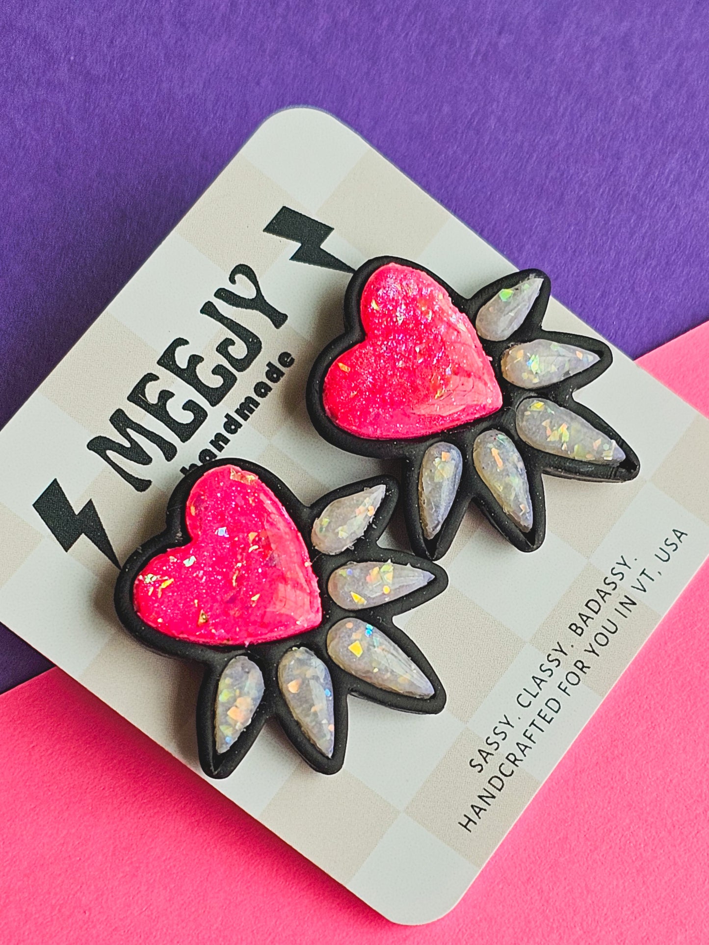 Sweetheart bezel studs