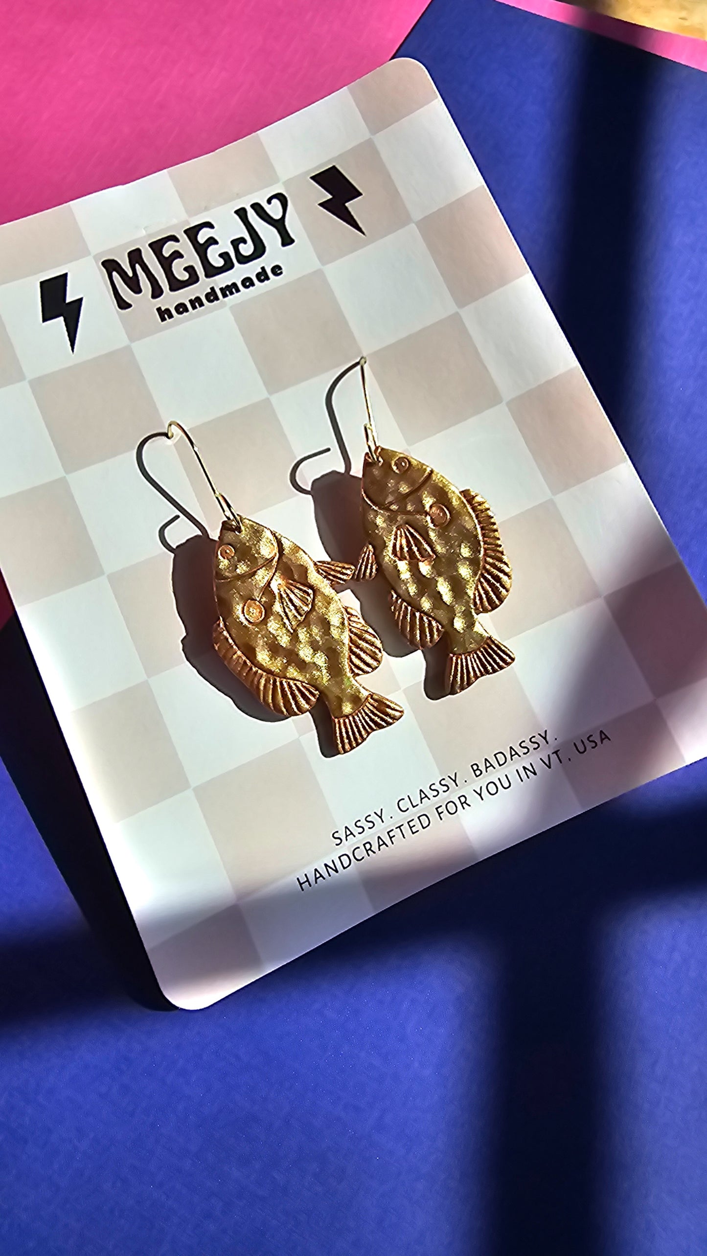 Faux brass sunfish