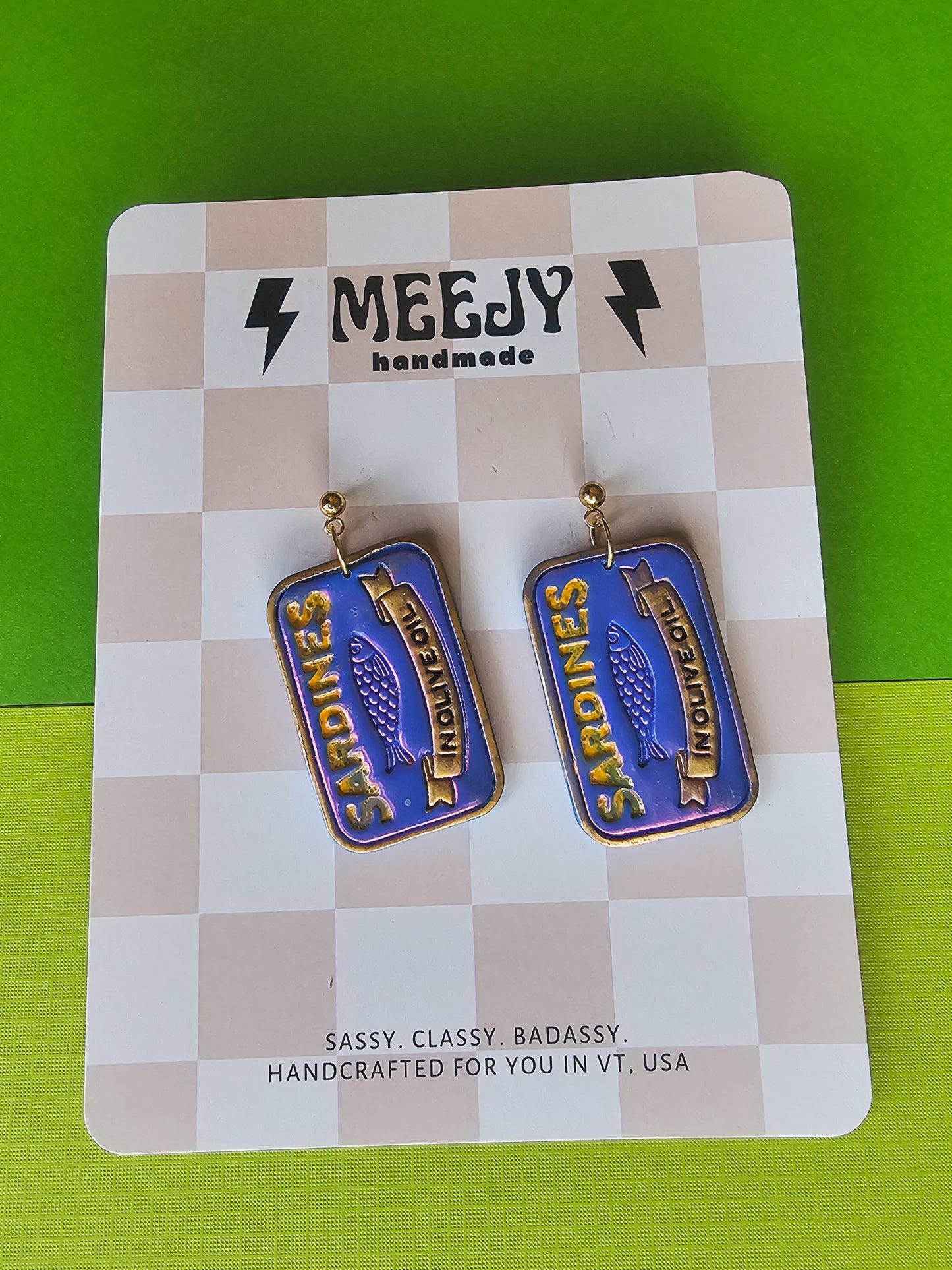 Sardine tin dangles