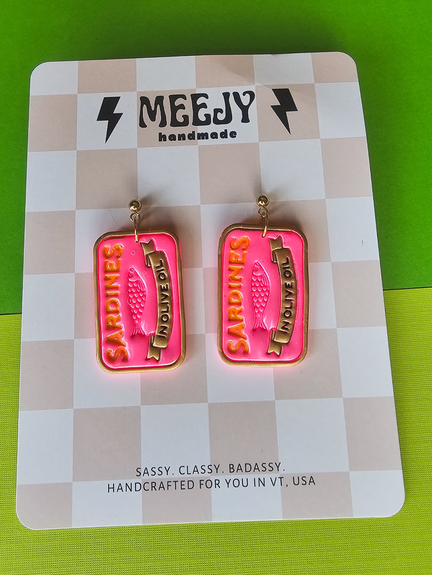 Sardine tin dangles