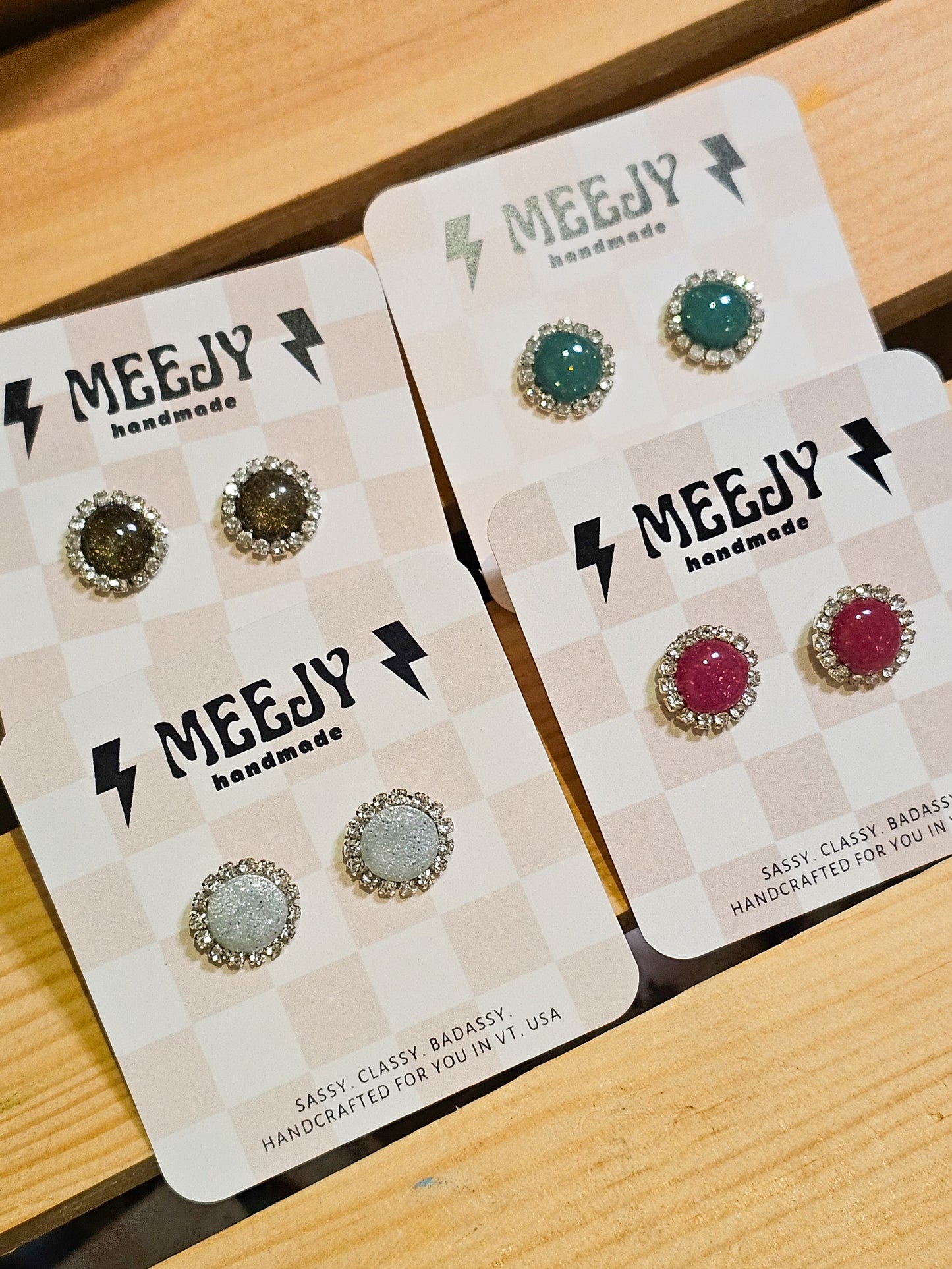 Winter sparkle mini studs