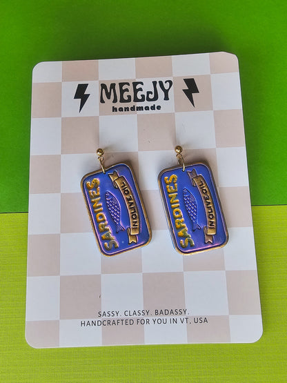 Sardine tin dangles