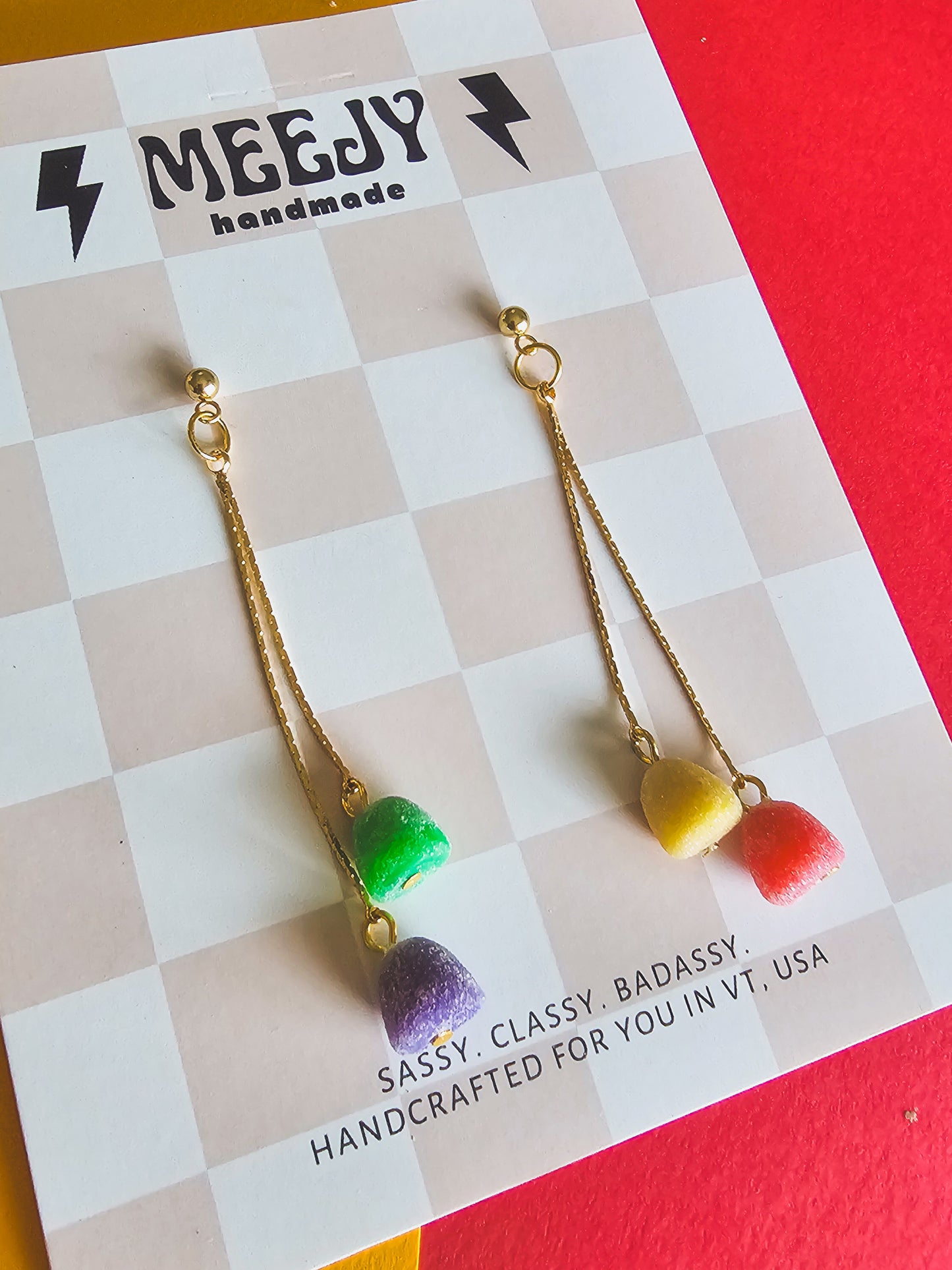 Gumdrop Tassel Dangles