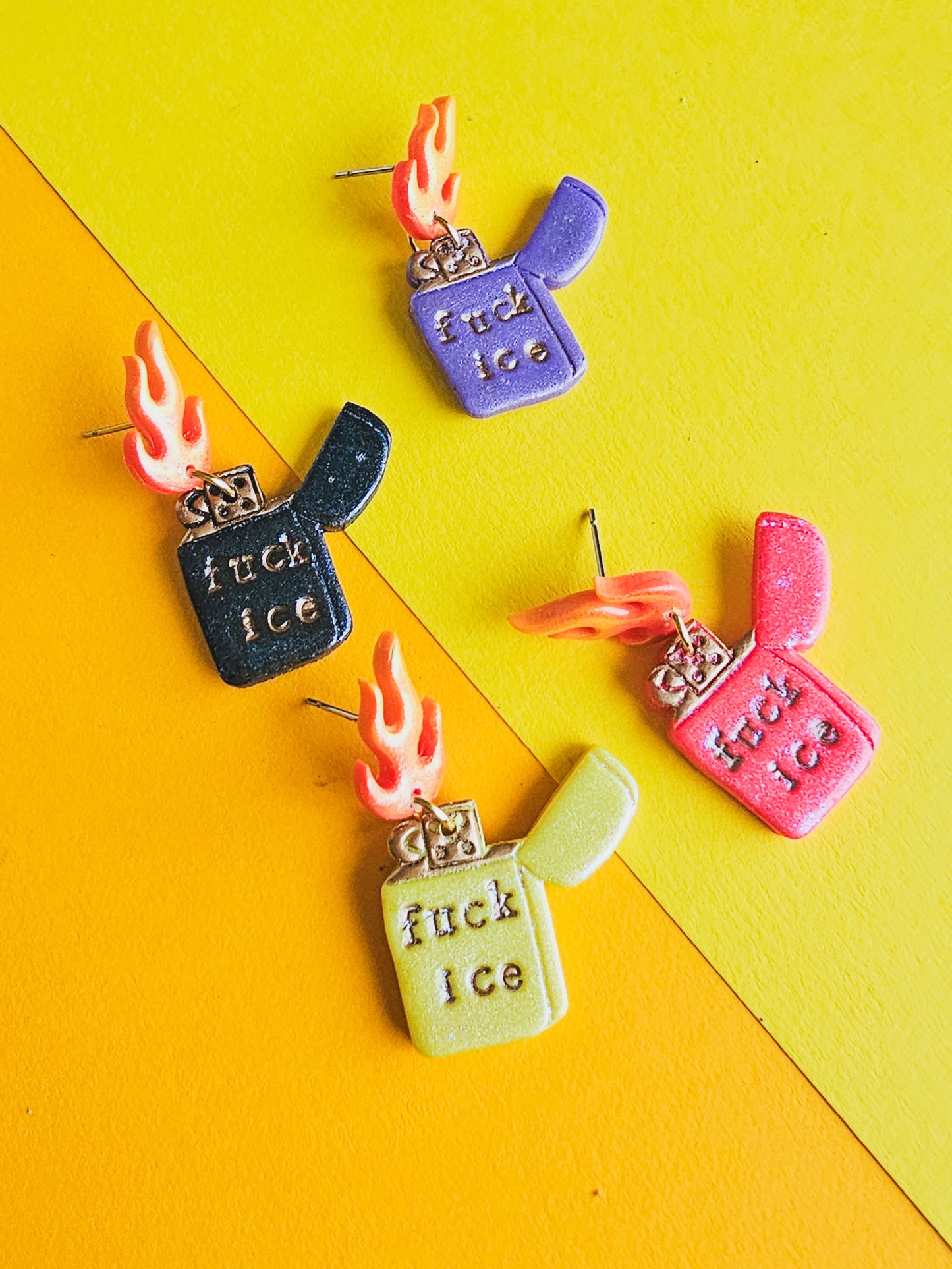 Fuck ICE Mini Lighter Dangles