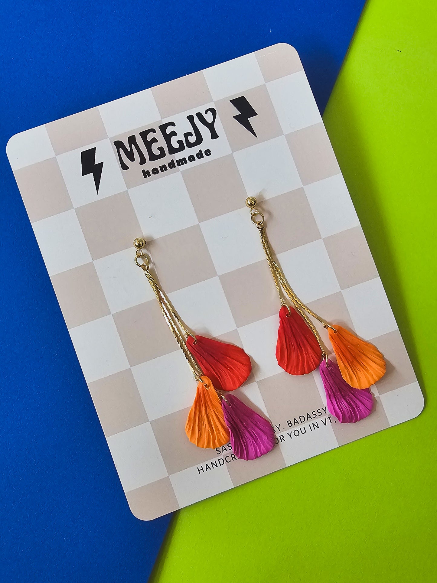 Bright Petal Trio Earring