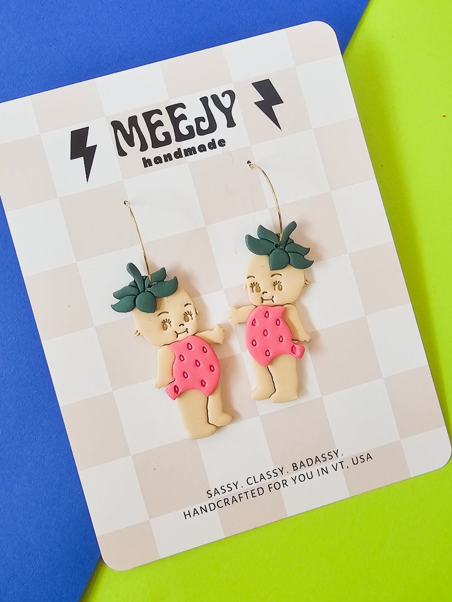Strawberry Kewpie Earrings