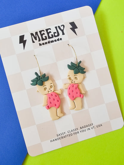 Strawberry Kewpie Earrings