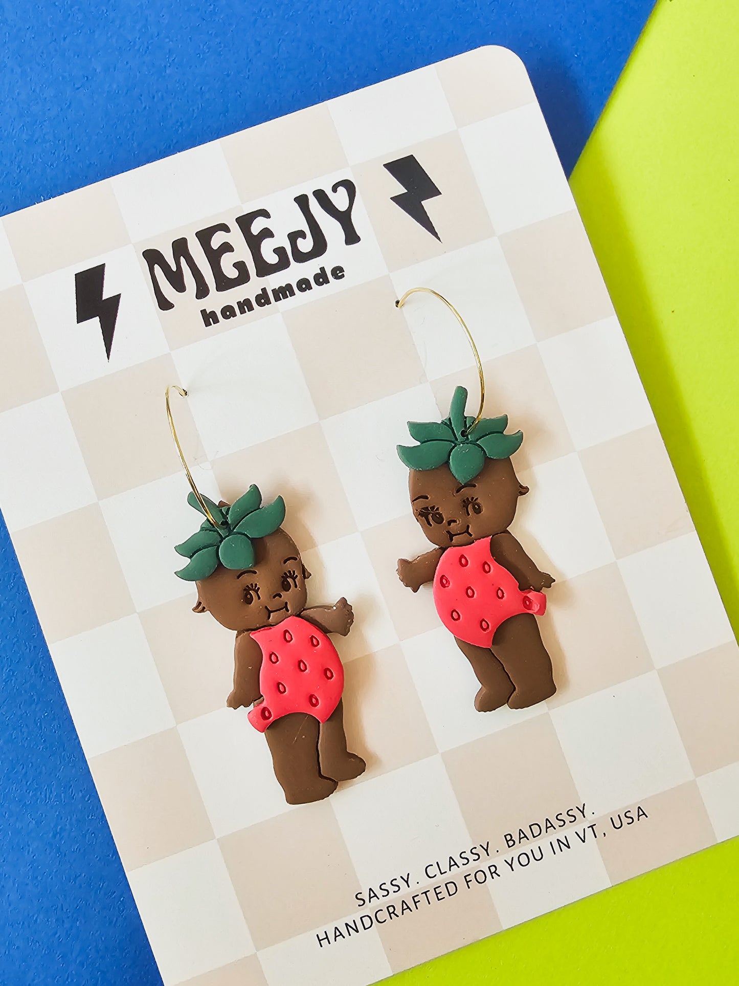 Strawberry Kewpie Earrings