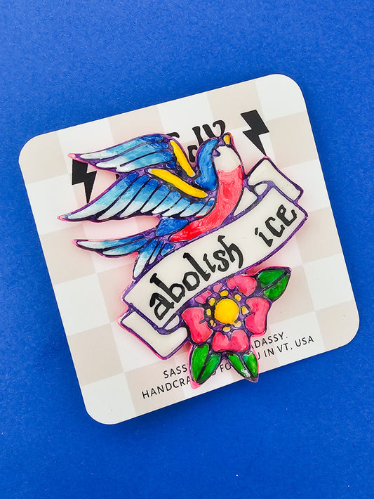 Abolish Ice Pin