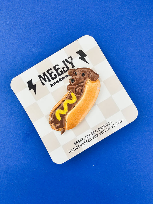 Hot Diggity Dog Pin