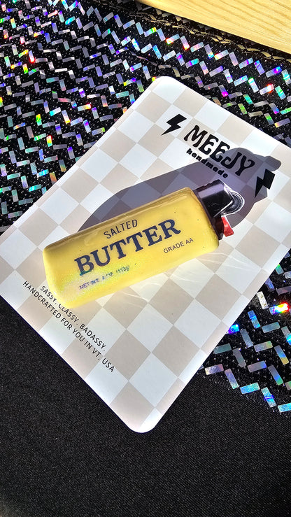 Butter polymer clay lighter case