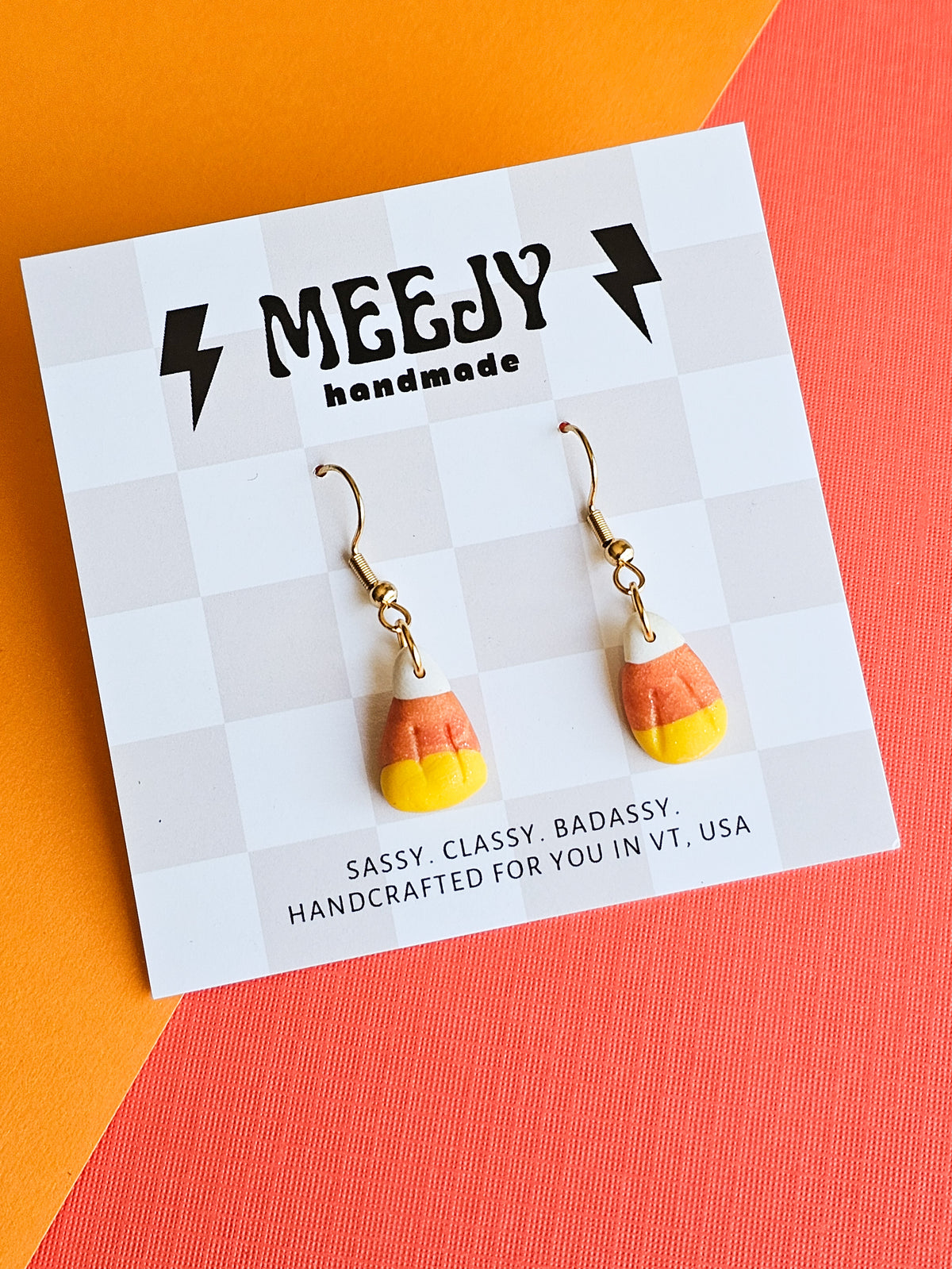 Candy corn dangles